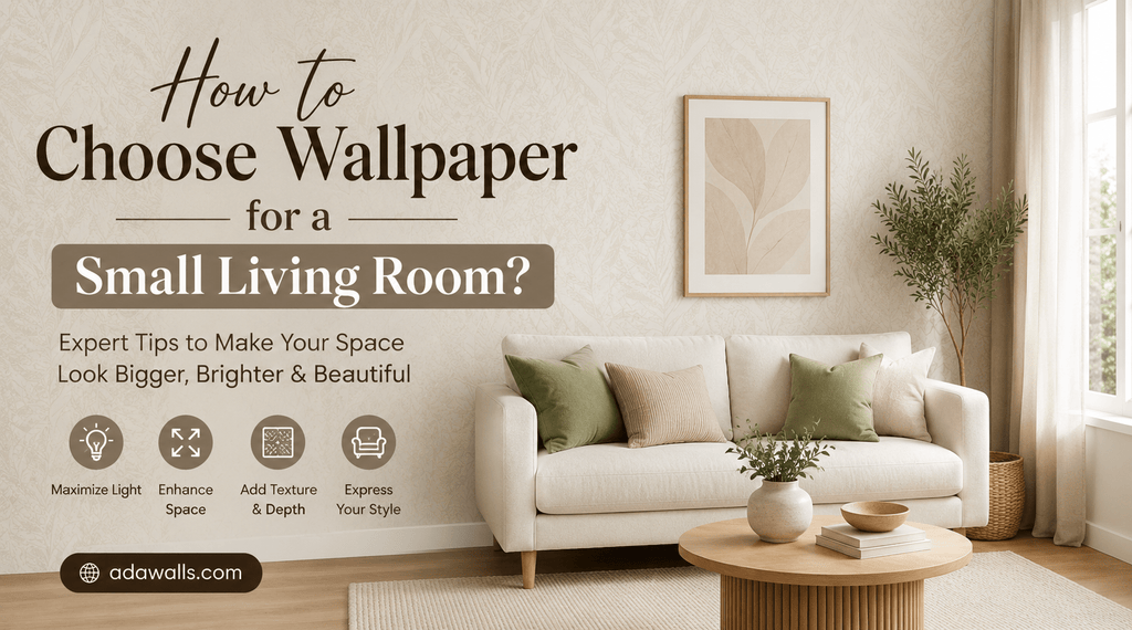 Why Wallpaper Is the Secret to Making a Small Living Room Feel Bigger (Houston Designer Tips) - Adawall Wallpaper -Registered Trade Accounts Only, Wallpaper Wholesale Account