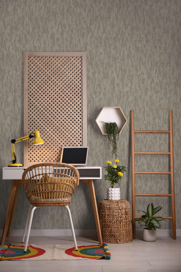 Warm Cream Modern Wallpaper, Natural Wallpaper, Modern & Minimalist Wall Covering,Modern Look Neutral Colors Glittering Wallcovering