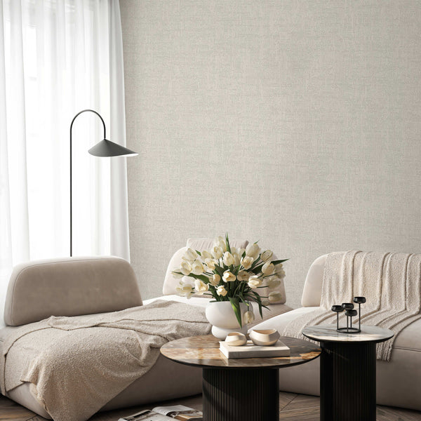 Cream Wall Texture Wallpaper, Natural Wallpaper, Modern & Minimalist Wall Covering,Modern Look Neutral Colors Glittering Wallcovering