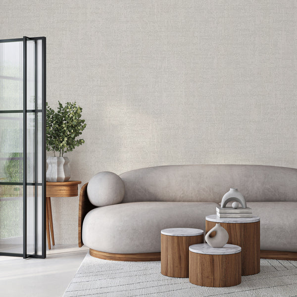 Cream Wall Texture Wallpaper, Natural Wallpaper, Modern & Minimalist Wall Covering,Modern Look Neutral Colors Glittering Wallcovering