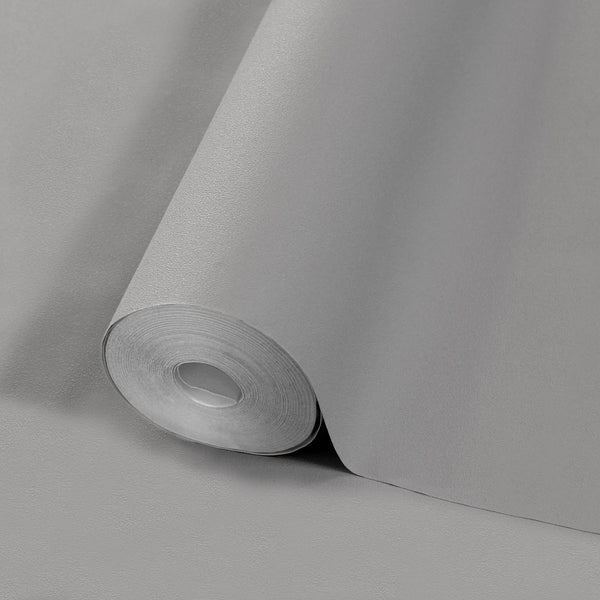 Medium Gray Textured Wallpaper, Modern & Minimalist Wall Covering,Modern Look Neutral Colors Glittering Wallcovering