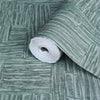 Green Muse Brush Stroke Textured Wallpaper, Modern Minimalist Wall Covering, Neutral Shimmer Wall Decor