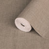 Light Brown Muse Linen Texture Wallpaper, Natural Wallpaper, Modern & Minimalist Wall Covering, Modern Look Neutral Colors Glittering Wallcovering