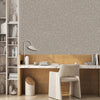 Greige Leaf Pattern Wallpaper, Natural Wallpaper, Modern & Minimalist Wall Covering, Modern Look Neutral Colors Glittering Wallcovering