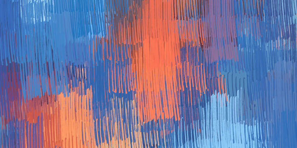 Crazy Sketch Red and Blue Wallpaper, Chaos and Variety Mural, Oversized Custom Size Wall Art, Non-Woven, Non-Adhesive, Modern Wall Paper, Removable