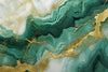 Emerald Green Marble Wallpaper, Gold Abstract Mural, Oversized Custom Size Wall Art, Non-Woven, Non-Adhesive, Modern Wall Paper, Removable