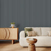 Modern Cold Gray Striped Panel , PS Wall Home Decoration Panel-Premium Quality