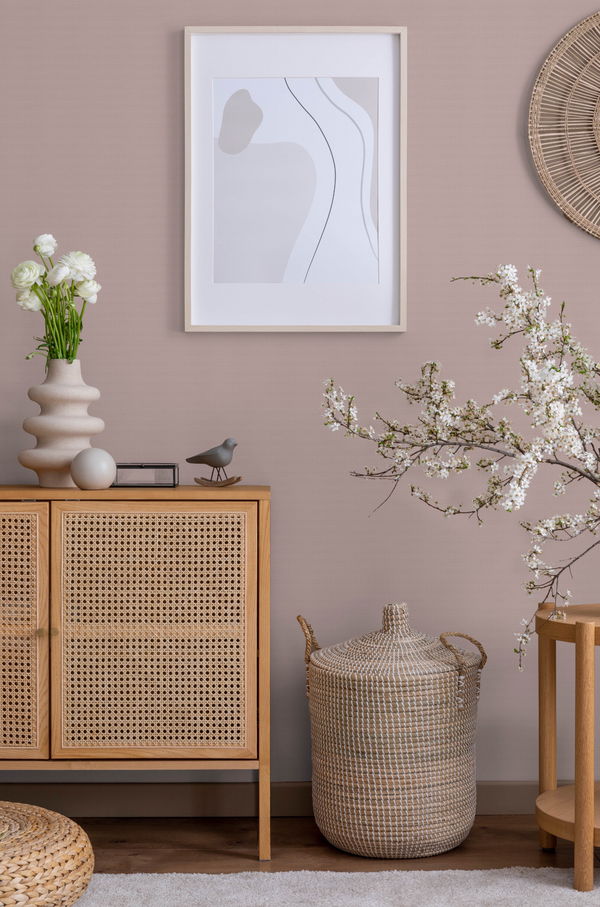 Peach Taupe Textured Wallpaper, Textured Wallpaper,Natural Wallpaper, Modern & Minimalist Wall Covering,Modern Look Neutral Colors Glittering Wallcovering