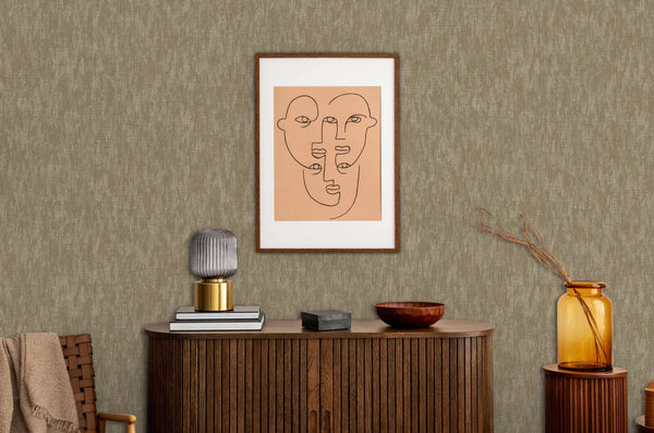 Stylish Warm Cream Wallpaper, Natural Wallpaper, Modern & Minimalist Wall Covering,Modern Look Neutral Colors Glittering Wallcovering