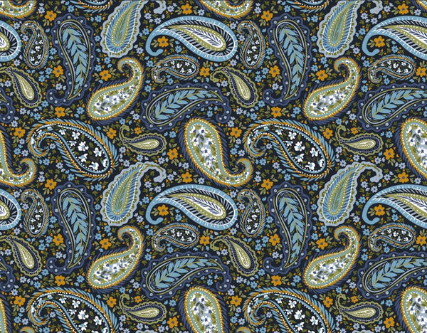 Indian Floral Pattern Wallpaper, Dark Background Mural, Oversized Custom Size Wall Art, Non-Woven, Non-Adhesive, Modern Wall Paper, Removable