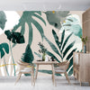 Abstract Art Gold Wallpaper, Tropical Leaves Mural, Oversized Custom Size Wall Art, Non - Woven, Non - Adhesive, Modern Wall Paper, Removable - Adawall Wallpaper - Registered Trade Accounts Only, Wallpaper Wholesale Account - W77727 - Adawall Wholesale - Wallpaper Wholesaler