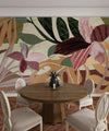 Abstract Botanical Wallpaper, Leaves Mural, Oversized Custom Size Wall Art, Non - Woven, Non - Adhesive, Modern Wall Paper, Removable - Adawall Wallpaper - Registered Trade Accounts Only, Wallpaper Wholesale Account - W77746 - Adawall Wholesale - Wallpaper Wholesaler