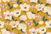 Abstract Floral, Yellow Background Wallpaper, Seamless Pattern Mural, Oversized Custom Size Wall Art, Non - Woven, Non - Adhesive, Modern Wall Paper, Removable - Adawall Wallpaper - Registered Trade Accounts Only, Wallpaper Wholesale Account - W78082 - Adawall Wholesale - Wallpaper Wholesaler
