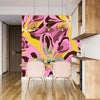 Abstract Pink Flowers Wallpaper, Seamless Pattern Mural, Oversized Custom Size Wall Art, Non - Woven, Non - Adhesive, Modern Wall Paper, Removable - Adawall Wallpaper - Registered Trade Accounts Only, Wallpaper Wholesale Account - W77738 - Adawall Wholesale - Wallpaper Wholesaler