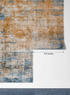 Abstract Retro Wallpaper, Blue and Orange Mural, Oversized Custom Size Wall Art, Non - Woven, Non - Adhesive, Modern Wall Paper, Removable - Adawall Wallpaper - Registered Trade Accounts Only, Wallpaper Wholesale Account - W78219 - Adawall Wholesale - Wallpaper Wholesaler