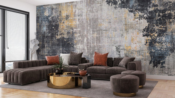 Abstract Retro Wallpaper, Gold Texture Mural, Oversized Custom Size Wall Art, Non - Woven, Non - Adhesive, Modern Wall Paper, Removable - Adawall Wallpaper - Registered Trade Accounts Only, Wallpaper Wholesale Account - W78217 - Adawall Wholesale - Wallpaper Wholesaler