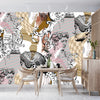 Abstract Sculpture Wallpaper, Seamless Pattern Mural, Oversized Custom Size Wall Art, Non - Woven, Non - Adhesive, Modern Wall Paper, Removable - Adawall Wallpaper - Registered Trade Accounts Only, Wallpaper Wholesale Account - W78098 - Adawall Wholesale - Wallpaper Wholesaler