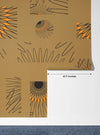 Abstract Sunflower Elements Wallpaper, Seamless Pattern Mural, Oversized Custom Size Wall Art, Non - Woven, Non - Adhesive, Modern Wall Paper, Removable - Adawall Wallpaper - Registered Trade Accounts Only, Wallpaper Wholesale Account - W78186 - Adawall Wholesale - Wallpaper Wholesaler