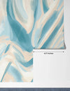 Abstract Teal, Beige Wallpaper, Paint Strokes Mural, Oversized Custom Size Wall Art, Non - Woven, Non - Adhesive, Modern Wall Paper, Removable - Adawall Wallpaper - Registered Trade Accounts Only, Wallpaper Wholesale Account - W78209 - Adawall Wholesale - Wallpaper Wholesaler