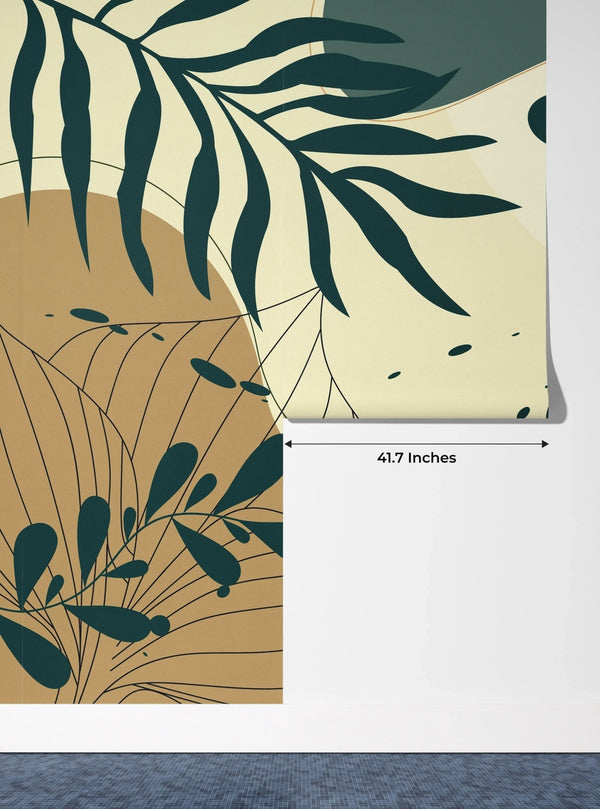 Abstract Wall Decor Wallpaper, Leaf Mural, Oversized Custom Size Wall Art, Non - Woven, Non - Adhesive, Modern Wall Paper, Removable - Adawall Wallpaper - Registered Trade Accounts Only, Wallpaper Wholesale Account - W77744 - Adawall Wholesale - Wallpaper Wholesaler