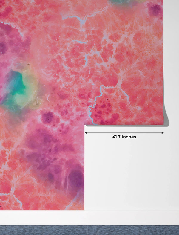 Alcohol Ink Watercolor Wallpaper, Liquid Splash Mural, Oversized Custom Size Wall Art, Non - Woven, Non - Adhesive, Modern Wall Paper, Removable - Adawall Wallpaper - Registered Trade Accounts Only, Wallpaper Wholesale Account - W77573 - Adawall Wholesale - Wallpaper Wholesaler