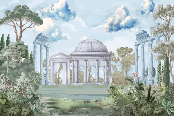 Ancient Roman Architecture Wallpaper, Garden Mural, Oversized Custom Size Wall Art, Non - Woven, Non - Adhesive, Modern Wall Paper, Removable - Adawall Wallpaper - Registered Trade Accounts Only, Wallpaper Wholesale Account - W77759 - Adawall Wholesale - Wallpaper Wholesaler