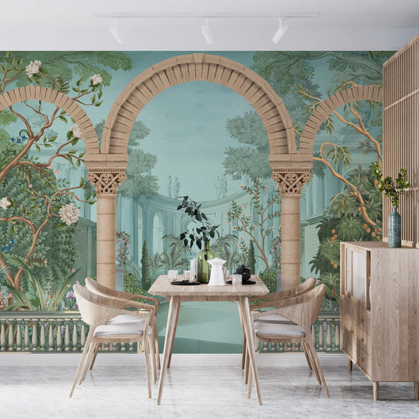 Ancient Roman Architecture Wallpaper,Botanic Mural, Oversized Custom Size Wall Art, Non - Woven, Non - Adhesive, Modern Wall Paper, Removable - Adawall Wallpaper - Registered Trade Accounts Only, Wallpaper Wholesale Account - W77505 - Adawall Wholesale - Wallpaper Wholesaler