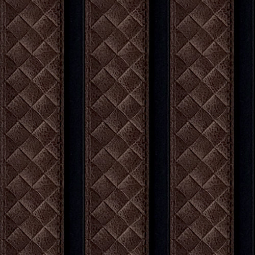 Dark Brown Woven Pattern Wall Panel, PS Wall Home Decoration Panel-Premium Quality