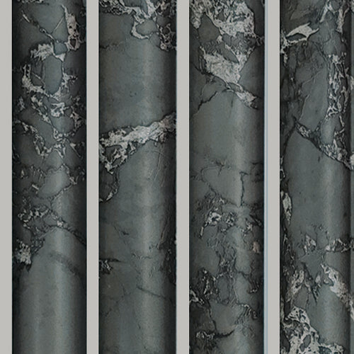 Metallic Anthracite Marble Panel , PS Wall Home Decoration Panel-Premium Quality