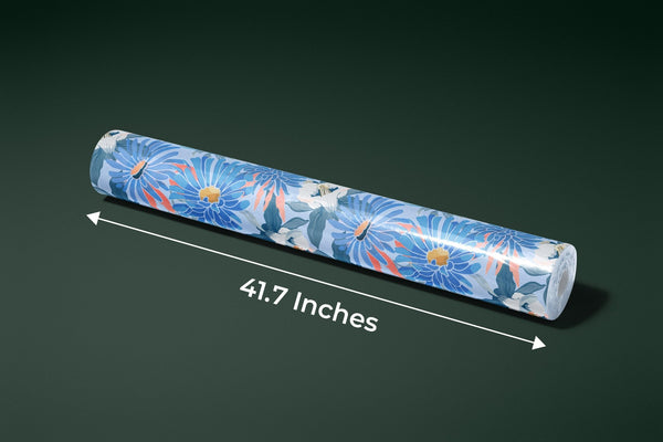Art Blue Floral Wallpaper, Seamless Pattern Mural, Oversized Custom Size Wall Art, Non - Woven, Non - Adhesive, Modern Wall Paper, Removable - Adawall Wallpaper - Registered Trade Accounts Only, Wallpaper Wholesale Account - W78013 - Adawall Wholesale - Wallpaper Wholesaler