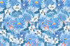 Art Blue Floral Wallpaper, Seamless Pattern Mural, Oversized Custom Size Wall Art, Non - Woven, Non - Adhesive, Modern Wall Paper, Removable - Adawall Wallpaper - Registered Trade Accounts Only, Wallpaper Wholesale Account - W78013 - Adawall Wholesale - Wallpaper Wholesaler