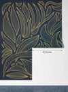 Art Deco Wallpaper, Wavy Flower Mural, Oversized Custom Size Wall Art, Non - Woven, Non - Adhesive, Modern Wall Paper, Removable - Adawall Wallpaper - Registered Trade Accounts Only, Wallpaper Wholesale Account - W77849 - Adawall Wholesale - Wallpaper Wholesaler