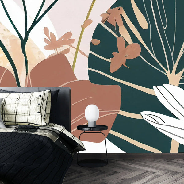 Art Flowers Wallpaper, Oil Painting Mural, Oversized Custom Size Wall Art, Non - Woven, Non - Adhesive, Modern Wall Paper, Removable - Adawall Wallpaper - Registered Trade Accounts Only, Wallpaper Wholesale Account - W77726 - Adawall Wholesale - Wallpaper Wholesaler