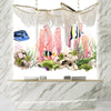 Fishes and Corals Wallpaper, White Background Mural, Oversized Custom Size Wall Art, Non-Woven, Non-Adhesive, Modern Wall Paper, Removable