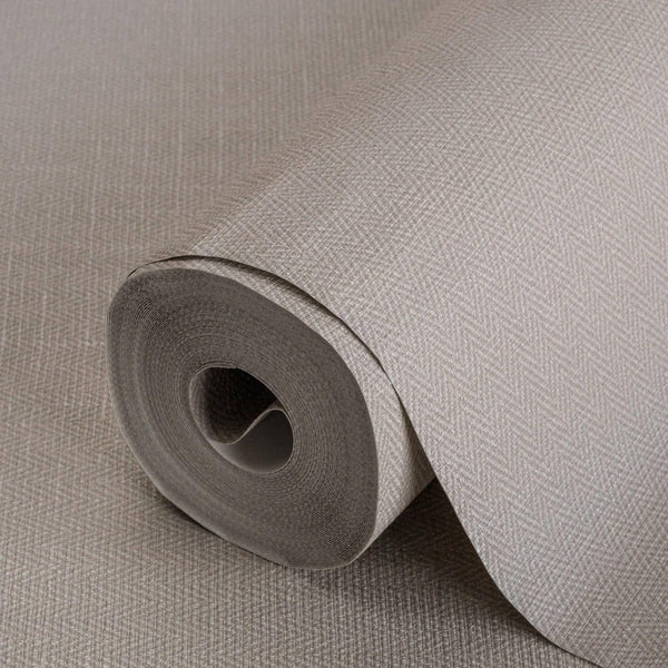 Beige Chevron Wallpaper, Textured Modern Fabric Like Wallcovering, Solid Neutral Colors - Adawall Wallpaper - Registered Trade Accounts Only, Wallpaper Wholesale Account - 3701-3 - Adawall Wholesale - Wallpaper Wholesaler