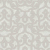 Beige Lace Trellis Wallpaper, Shiny Silver Gold Patterns Faded Colors Damask Design - Walloro High End Wallcoverings & More