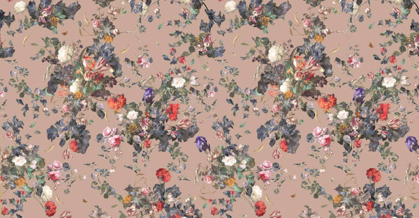 Beige Large Peony Floral Wall Mural, Floral Flowers Wallpaper, Oversized Elegant Custom Size Wall Art, Non - Woven, Non - Pasted, Removable - Adawall Wallpaper - Registered Trade Accounts Only, Wallpaper Wholesale Account - SE315-3 - Adawall Wholesale - Wallpaper Wholesaler