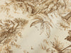 Beige Tropical Toile Textured Wallpaper, Stylish Plants Animals Jungle Forest Theme Wallcovering - Walloro High End Wallcoverings & More