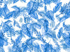 Blue Tropic Plants Wallpaper, Aquamarine Tropical Mural, Oversized Custom Size Wall Art, Non - Woven, Non - Adhesive, Modern Wall Paper, Removable - Adawall Wallpaper - Registered Trade Accounts Only, Wallpaper Wholesale Account - W77554 - Adawall Wholesale - Wallpaper Wholesaler