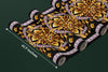 Border with Golden Baroque Wallpaper, Black Background Mural, Oversized Custom Size Wall Art, Non - Woven, Non - Adhesive, Modern Wall Paper, Removable - Adawall Wallpaper - Registered Trade Accounts Only, Wallpaper Wholesale Account - W77692 - Adawall Wholesale - Wallpaper Wholesaler