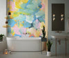 Bright Colors Wallpaper, Acrylic Paint Strokes Mural, Oversized Custom Size Wall Art, Non - Woven, Non - Adhesive, Modern Wall Paper, Removable - Adawall Wallpaper - Registered Trade Accounts Only, Wallpaper Wholesale Account - W78223 - Adawall Wholesale - Wallpaper Wholesaler