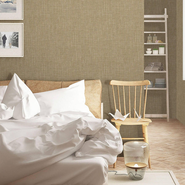 Brown Contemporary Textured Traditional wallpaper, Mono Color Neutral wallpapering - Walloro High End Wallcoverings & More
