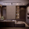 Brown Geometric Triangle Wallpaper, 3D Embossed Shiny Wallcovering, Abstract Pattern, Home Commercial Use - Adawall Wallpaper - Registered Trade Accounts Only, Wallpaper Wholesale Account - 23204-4 - Adawall Wholesale - Wallpaper Wholesaler