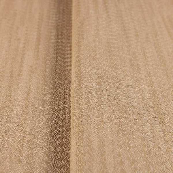 Brown Shiny 3D Embossed Striped Wallpaper, Plain Color Textured Wall Paper - Walloro High End Wallcoverings & More