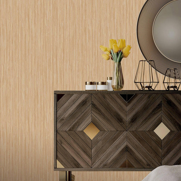 Brown Shiny 3D Embossed Striped Wallpaper, Plain Color Textured Wall Paper - Adawall Wallpaper - Registered Trade Accounts Only, Wallpaper Wholesale Account - 9910-5 - Adawall Wholesale - Wallpaper Wholesaler