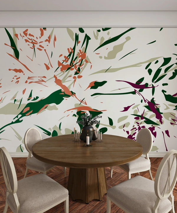 Brush Strokes Wallpaper, Abstract Mural, Oversized Custom Size Wall Art, Non - Woven, Non - Adhesive, Modern Wall Paper, Removable - Adawall Wallpaper - Registered Trade Accounts Only, Wallpaper Wholesale Account - W77880 - Adawall Wholesale - Wallpaper Wholesaler