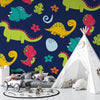 Cartoon Dinosaurs Wallpaper, Childish Seamless Pattern Mural, Oversized Custom Size Wall Art, Non - Woven, Non - Adhesive, Modern Wall Paper, Removable - Adawall Wallpaper - Registered Trade Accounts Only, Wallpaper Wholesale Account - W77538 - Adawall Wholesale - Wallpaper Wholesaler
