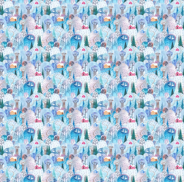 Childish Forest Wallpaper, Winter Seamless Pattern Mural, Oversized Custom Size Wall Art, Non - Woven, Non - Adhesive, Modern Wall Paper, Removable - Adawall Wallpaper - Registered Trade Accounts Only, Wallpaper Wholesale Account - W77589 - Adawall Wholesale - Wallpaper Wholesaler