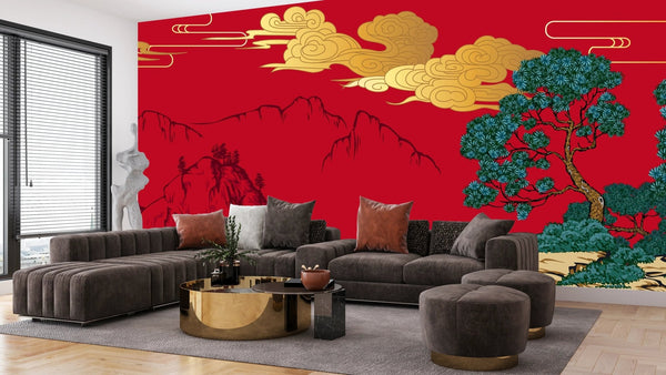 Chinese Painting Wallpaper, Classic Landscape Mural, Oversized Custom Size Wall Art, Non - Woven, Non - Adhesive, Modern Wall Paper, Removable - Adawall Wallpaper - Registered Trade Accounts Only, Wallpaper Wholesale Account - W77699 - Adawall Wholesale - Wallpaper Wholesaler
