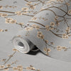 Chinoiserie Birds Floral Wall Mural, Gray Flowers Blossom Wallpaper, Large, Oversized Elegant Custom Size Wall Art, Non - Woven, Non - Pasted, Modern - Adawall Wallpaper - Registered Trade Accounts Only, Wallpaper Wholesale Account - SE316-2 - Adawall Wholesale - Wallpaper Wholesaler